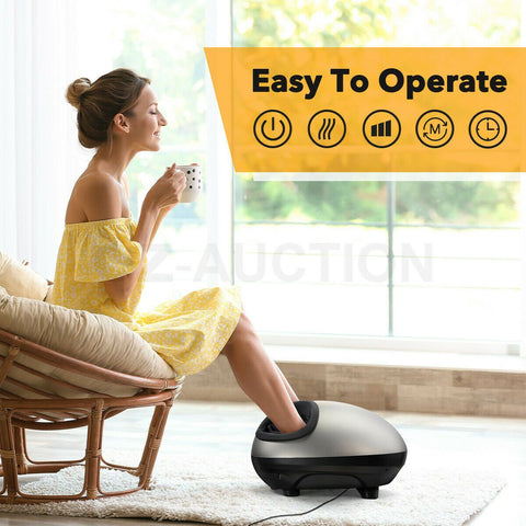 Foot Massager Ankle Heel Kneading Rolling Massage Machine