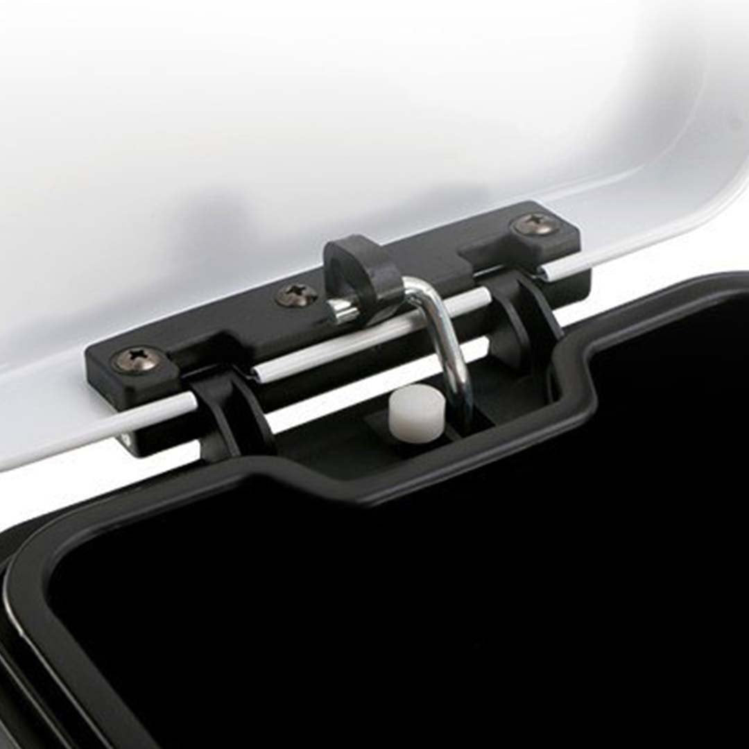Kitchen Bins Foot Pedal Stainless Steel Rubbish Recycling Garbage Waste Trash Bin Square 6L White