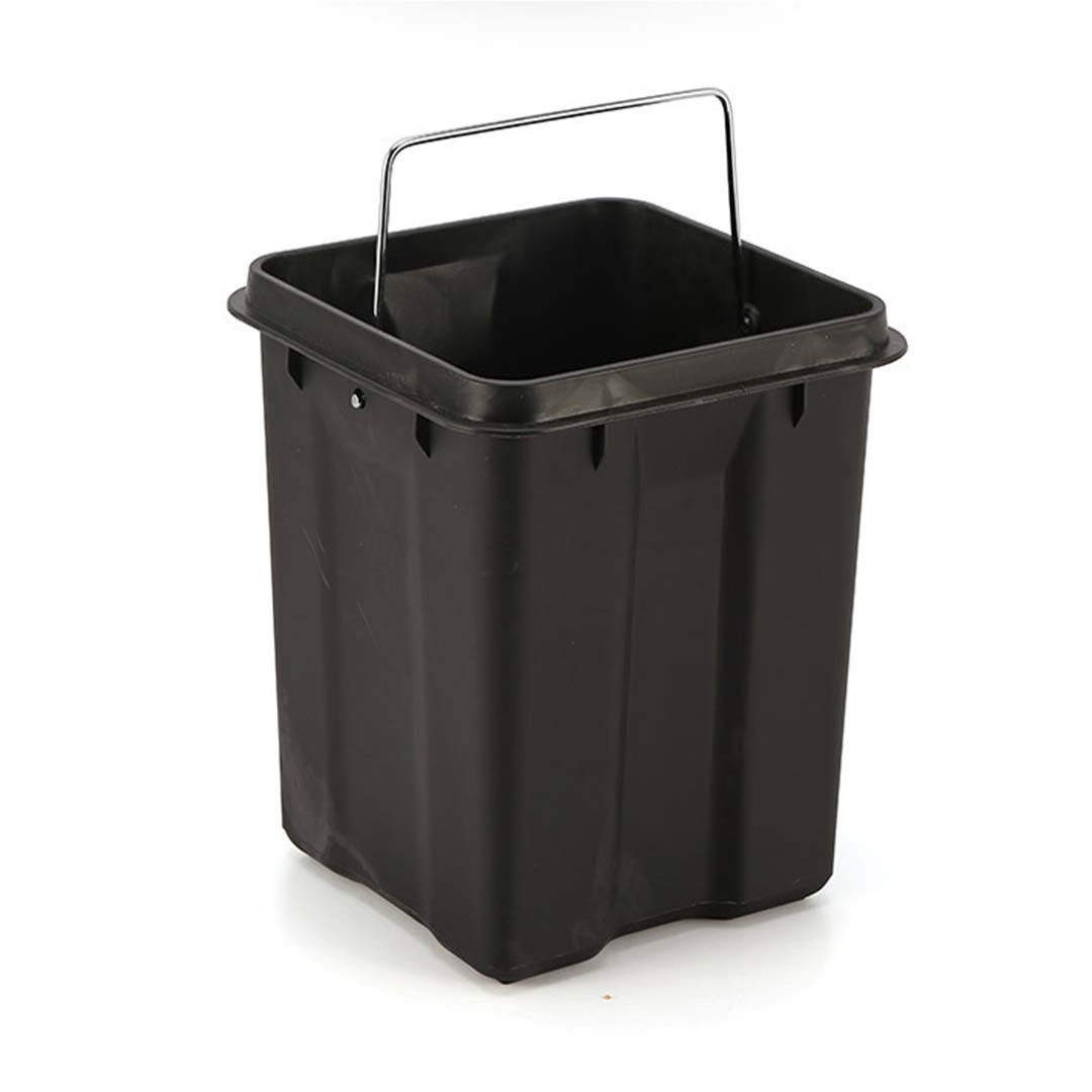 Kitchen Bins Foot Pedal Stainless Steel Rubbish Recycling Garbage Waste Trash Bin Square 6L White