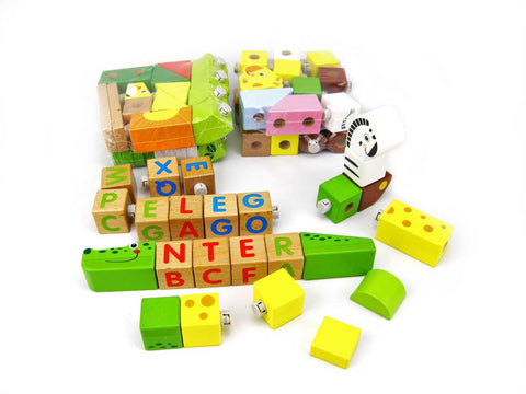 toys for infant Forest Animal Blocks 80Pcs