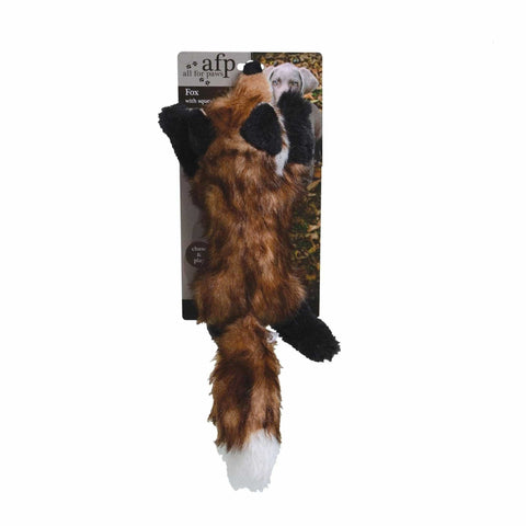 Fox Plush Toy - Large Interactive Squeaky Dog Pet Playmate for Puppies