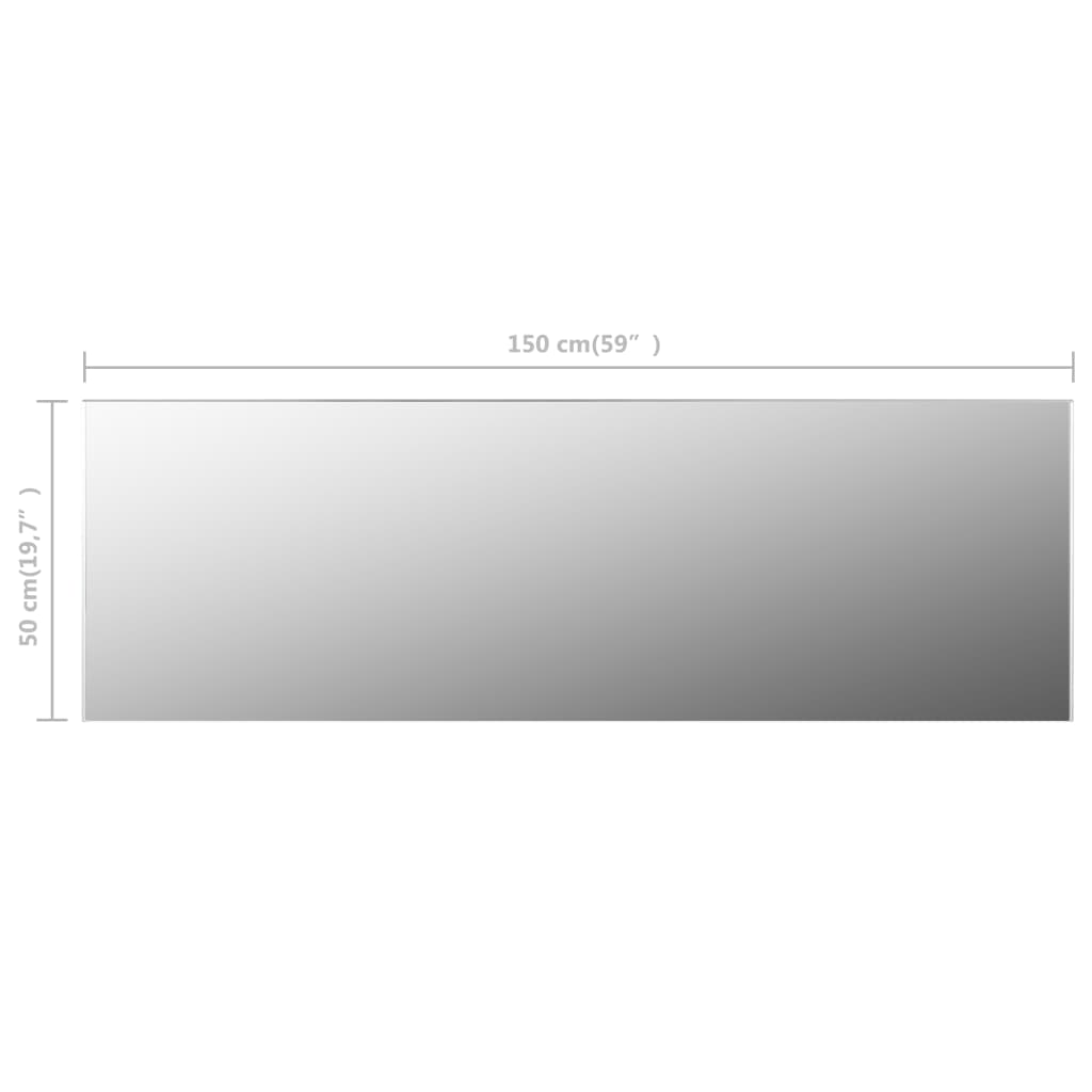 Frameless Mirror 150x50 cm
