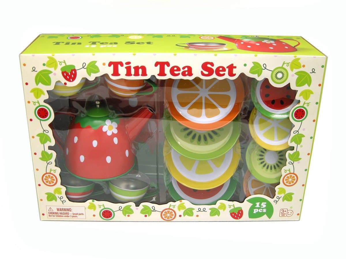 toys for infant Fruit Tin Tea Set