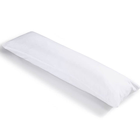 Full Long Pillow Luxury Slip Cotton Maternity Pregnancy 150Cm White