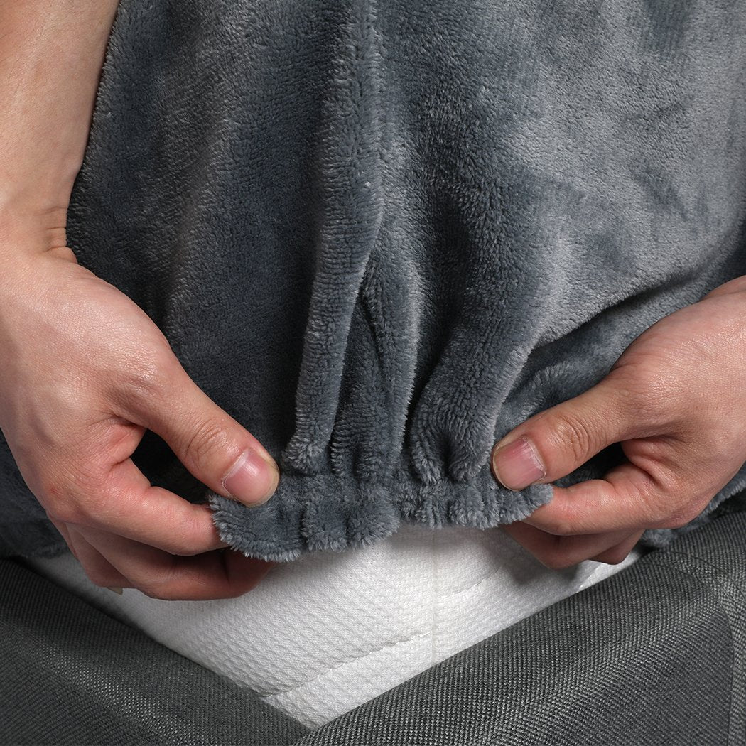 Bedding Set Fully elastic fitted sheet Double Size Dark Grey