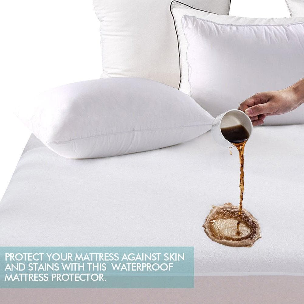 bedding Fully Fitted Waterproof Bamboo Fibre Mattress Protector Super King Size