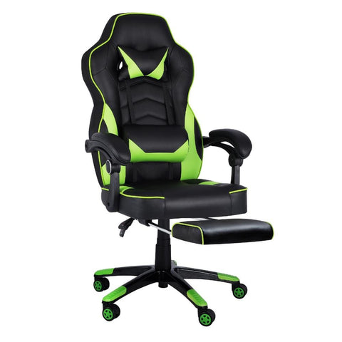 Gaming Chair Office Chairs Computer Footrest Executive Seat PU Leather