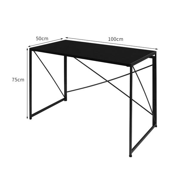 office & study Gaming Foldable Office Desk-Black