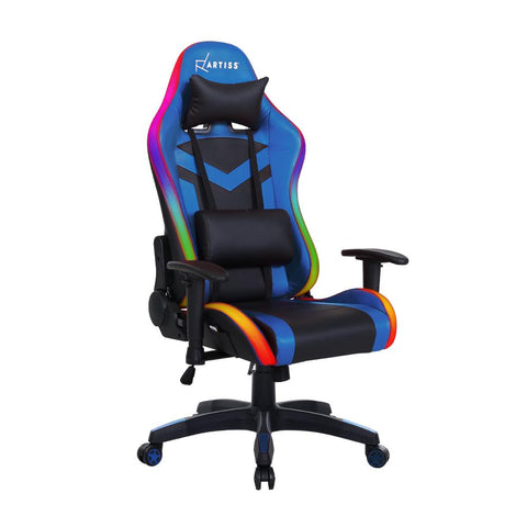 Gaming Office Chair RGB LED Lights Computer Desk Chairs