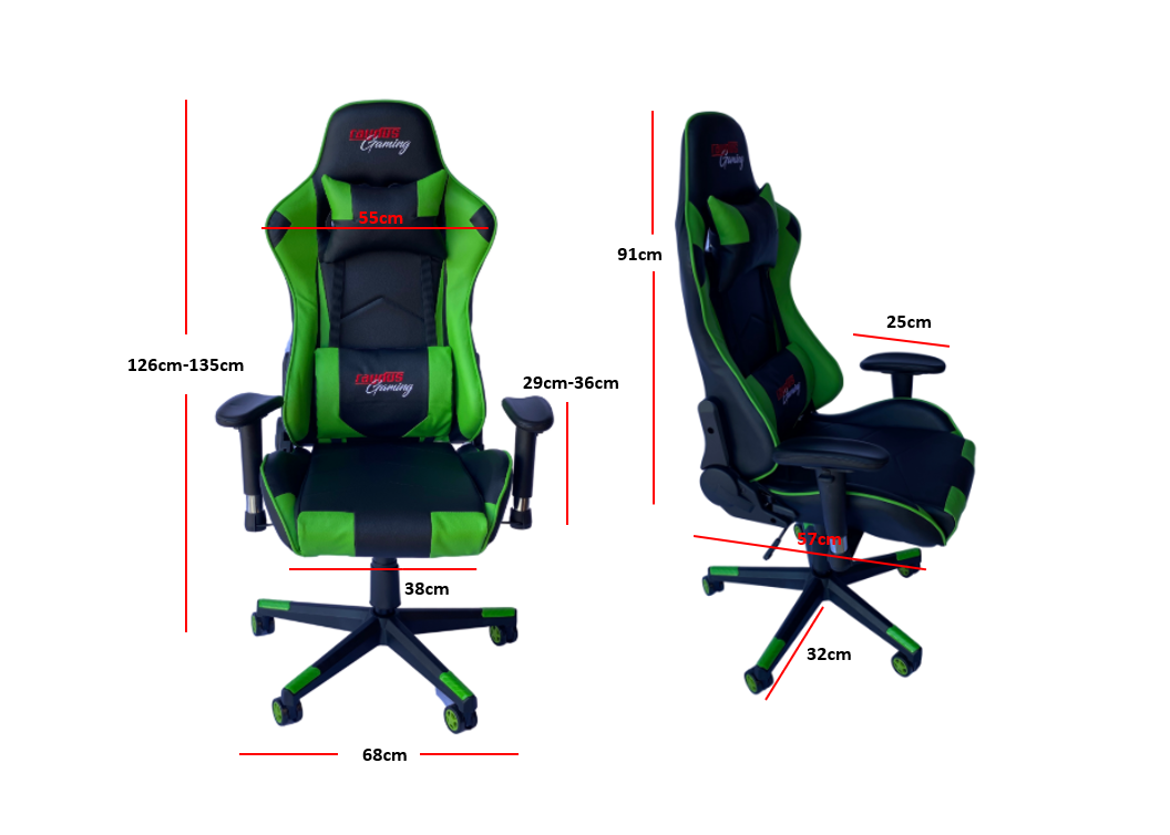 furniture Gaming Racer Chair Green