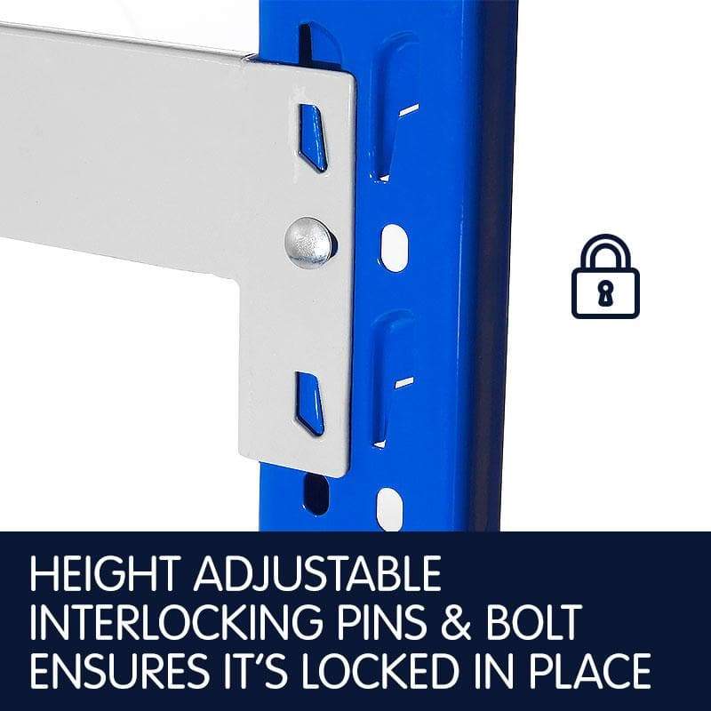 Garage Storage Steel Rack Shelving 1.5m-wide 400kg
