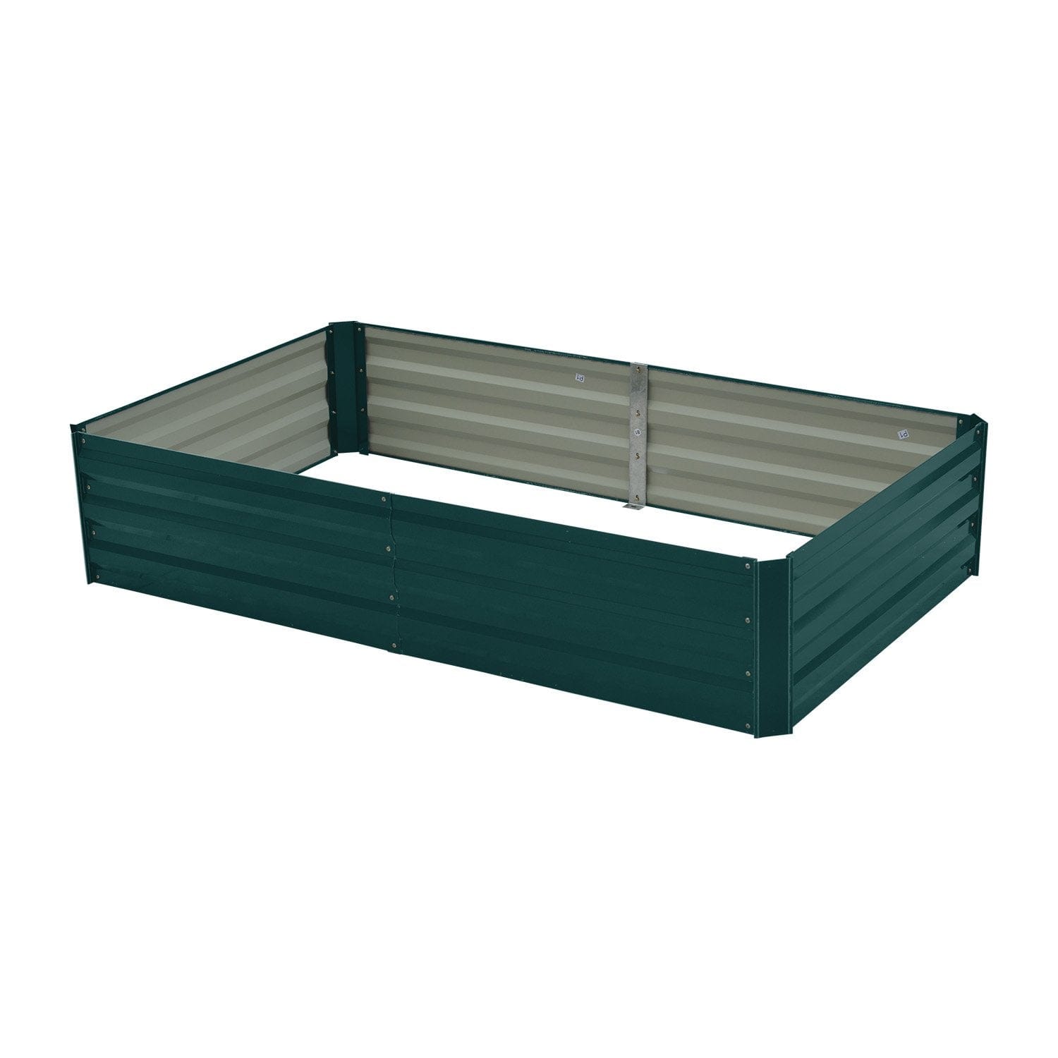 Garden Bed 150 x 90 x 30cm Galvanized Steel - Green