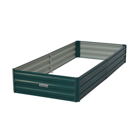 Garden Bed 210 x 90 x 30cm Galvanized Steel - Green