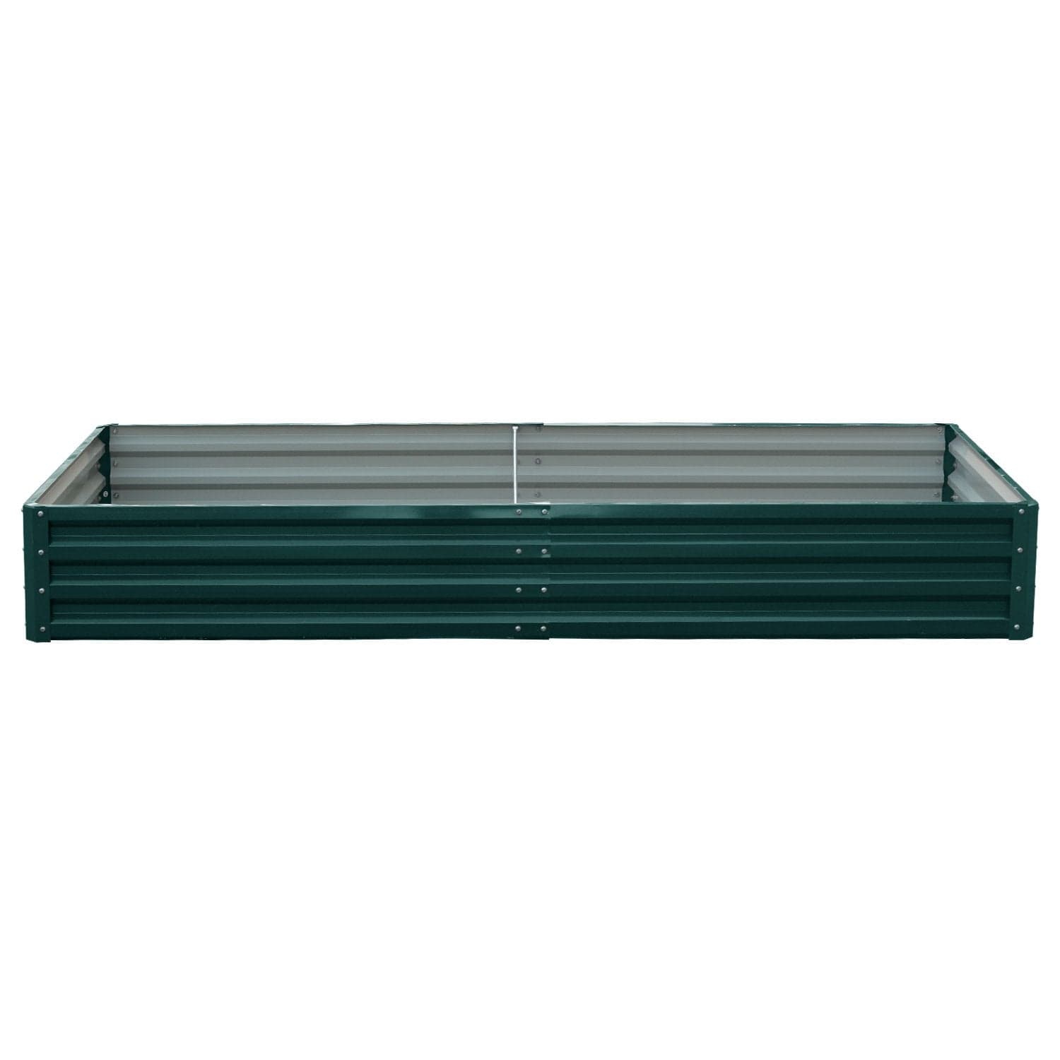 Garden Bed 240 x 120 x 30cm Galvanized Steel - Green