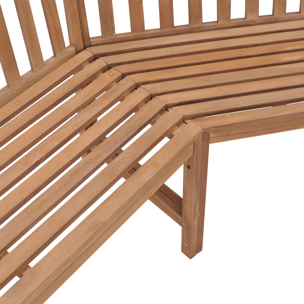Garden Corner Bench 202x202x90 cm Solid Teak