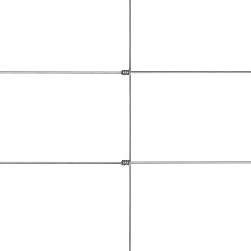 vidaxl35- Garden Fence Galvanised Steel 50 m 150 cm