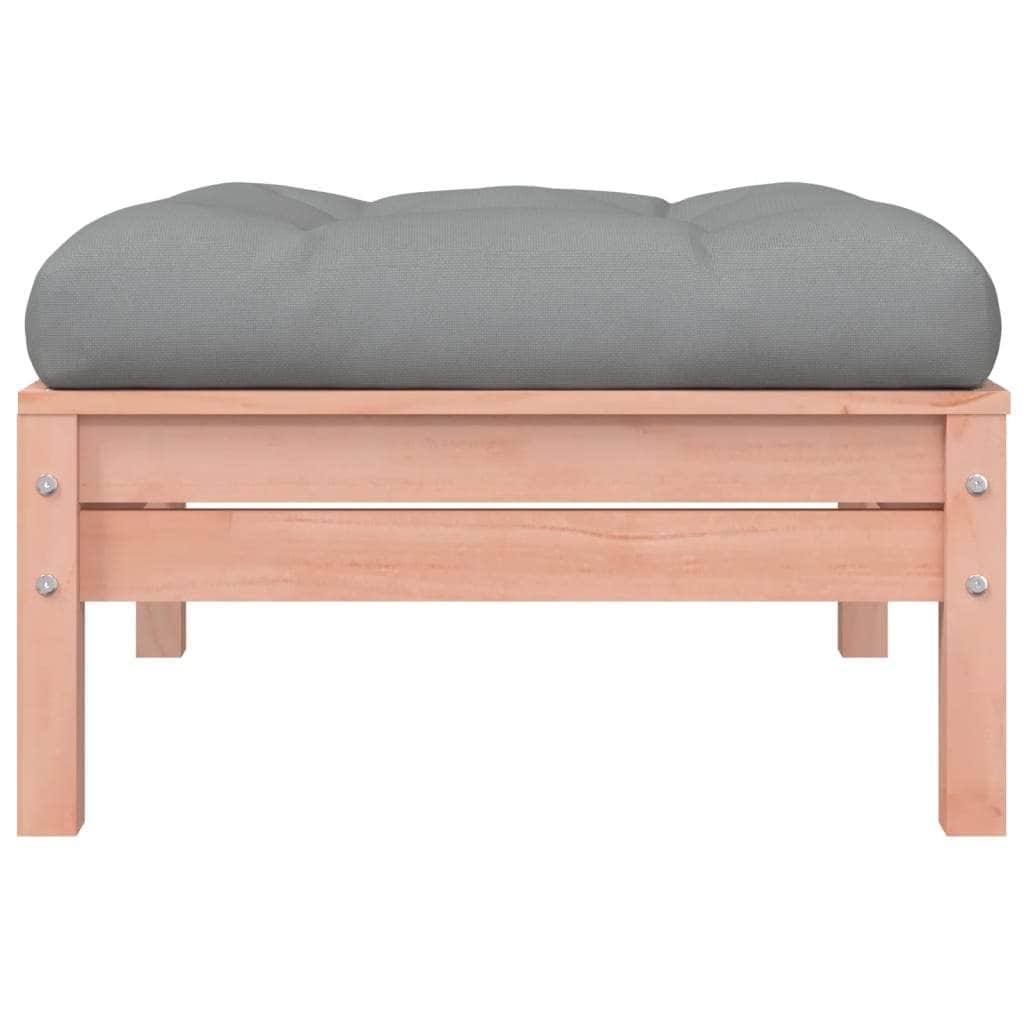 Garden Footstools with Cushions 2 pcs Solid Wood Douglas