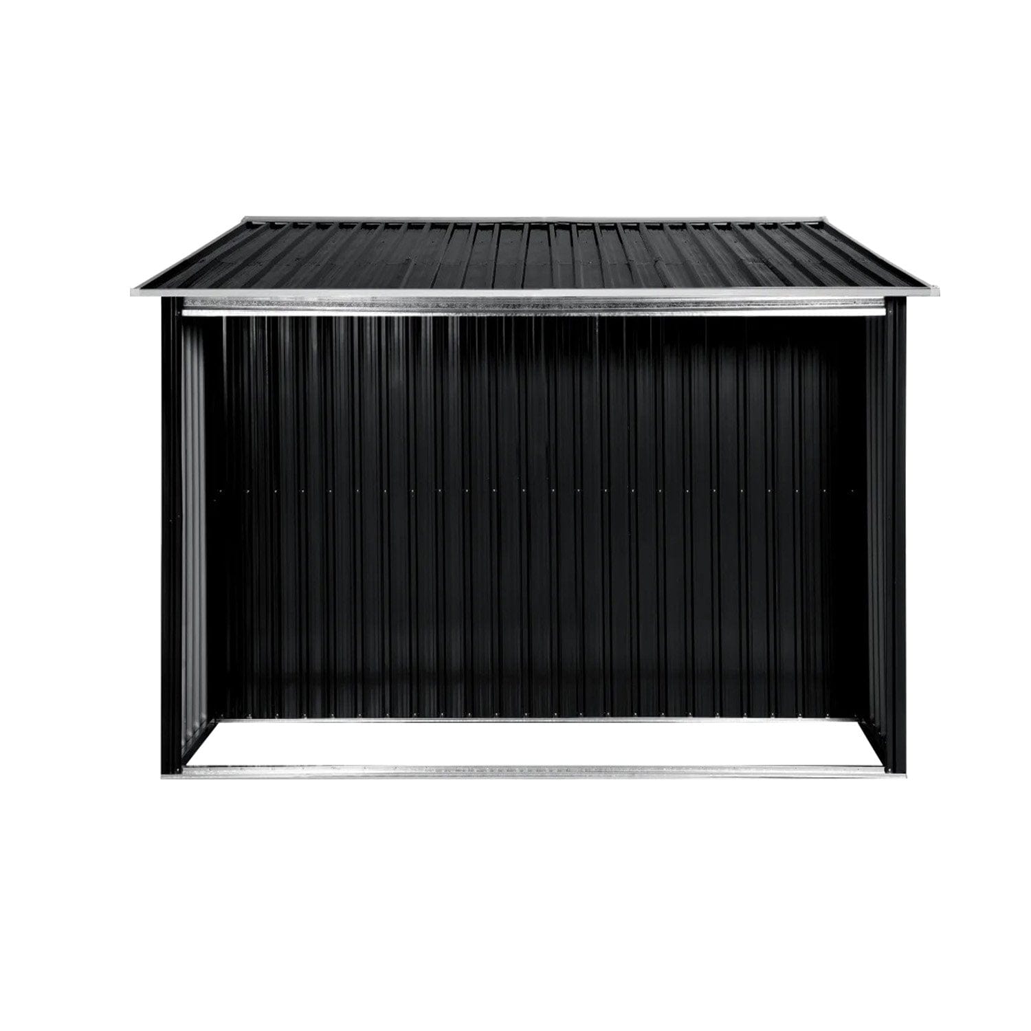 Garden Shed with Semi-Close Storage 6*8FT - Black