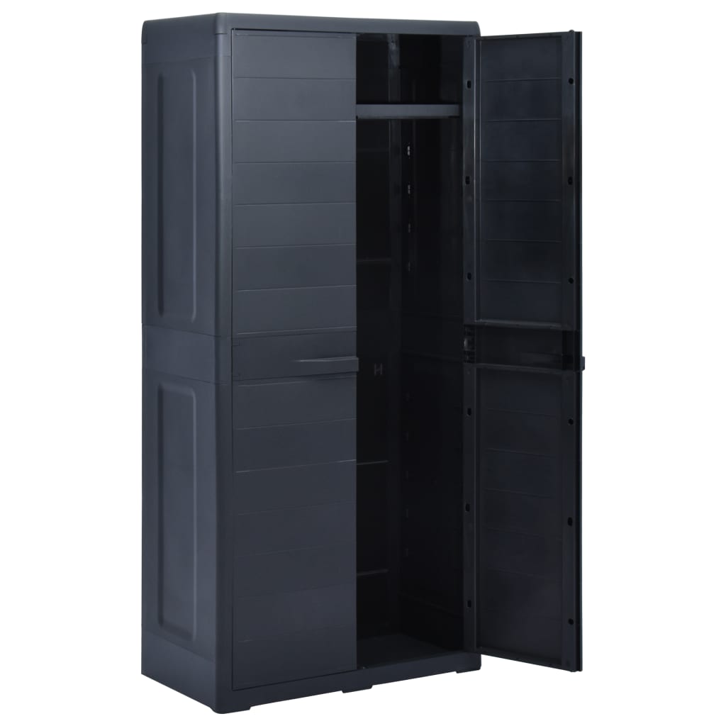 Garden Storage Cabinet XL 78x46x175 cm Plastic