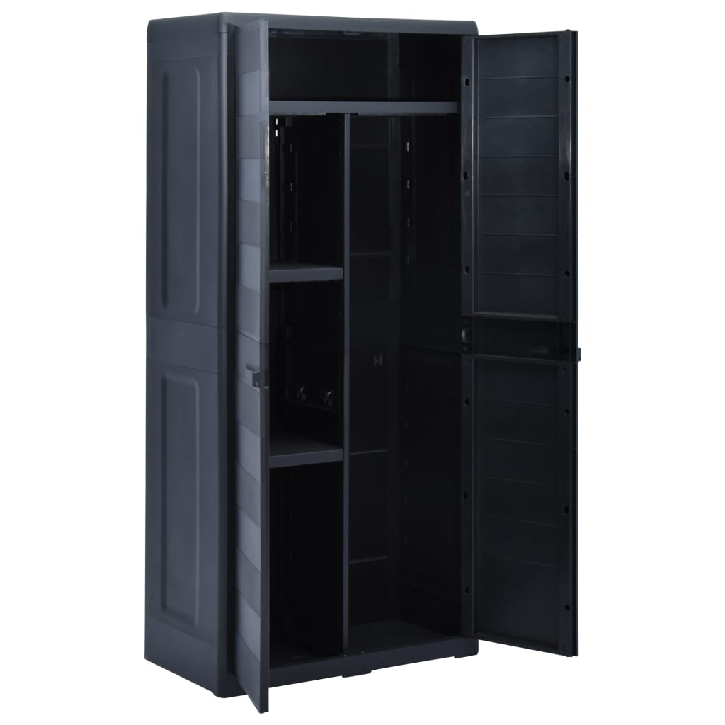 Garden Storage Cabinet XL 78x46x175 cm Plastic