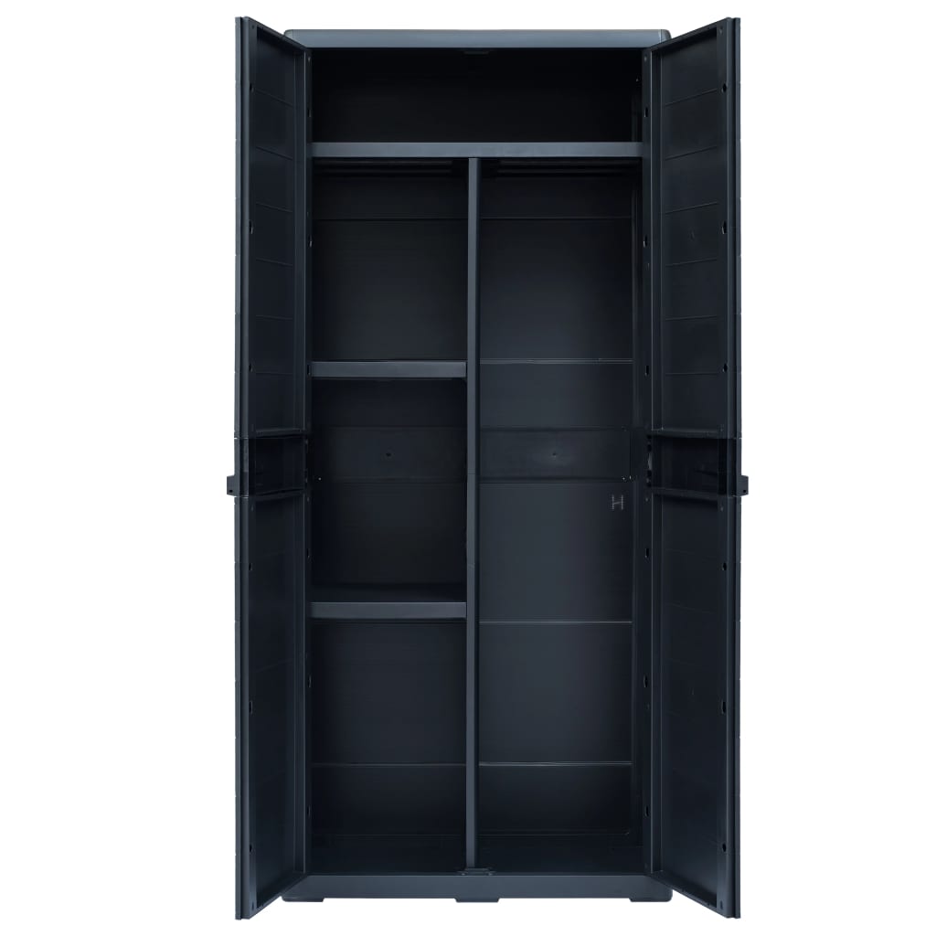 Garden Storage Cabinet XL 78x46x175 cm Plastic