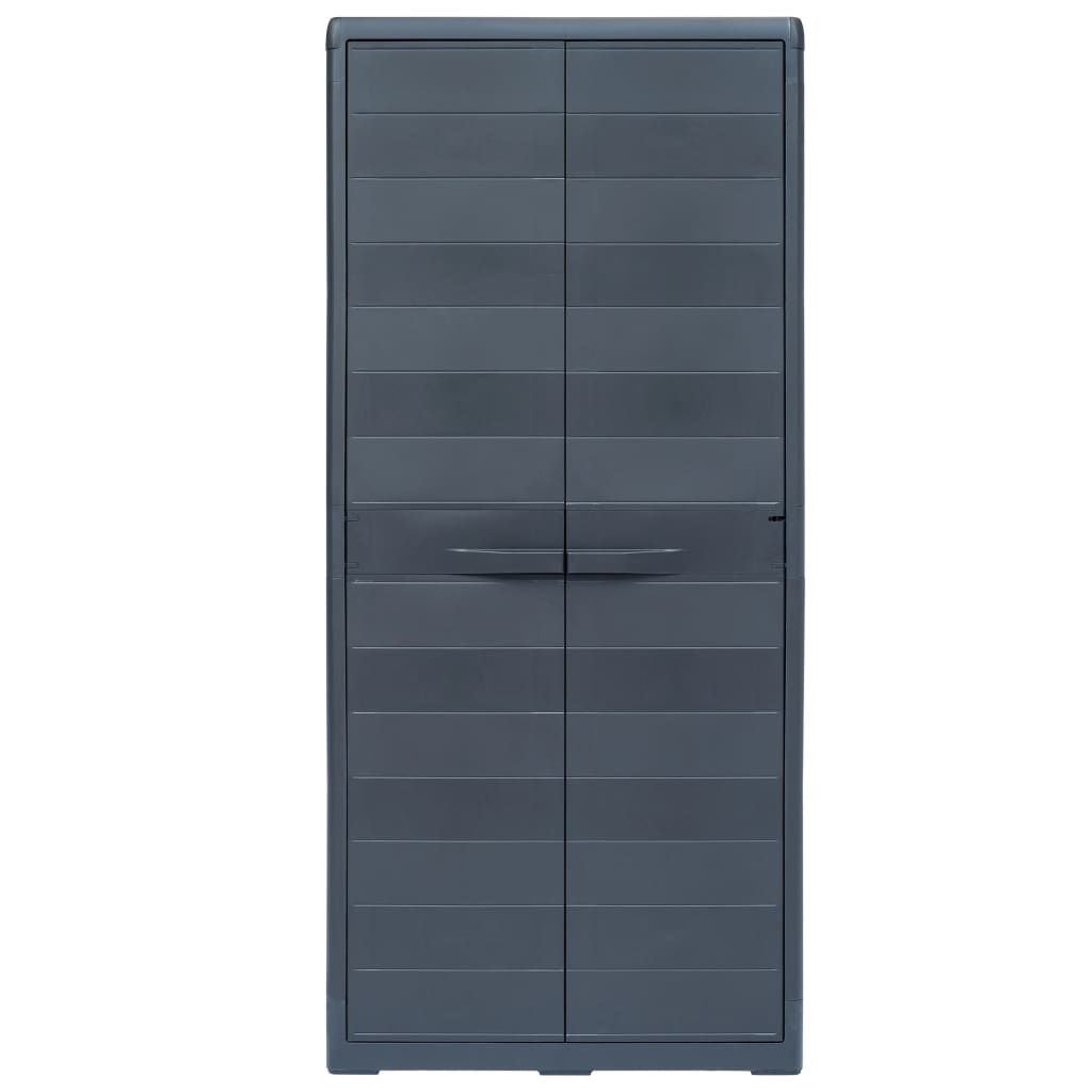 Garden Storage Cabinet XL 78x46x175 cm Plastic