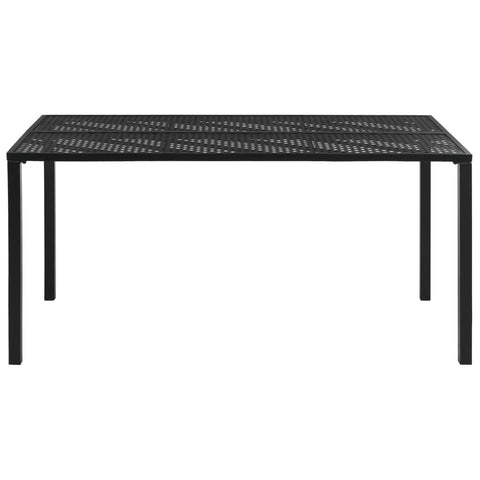 Garden Table Black - Steel
