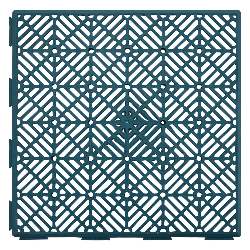 Garden Tiles 24 pcs Green 29x29 cm Plastic