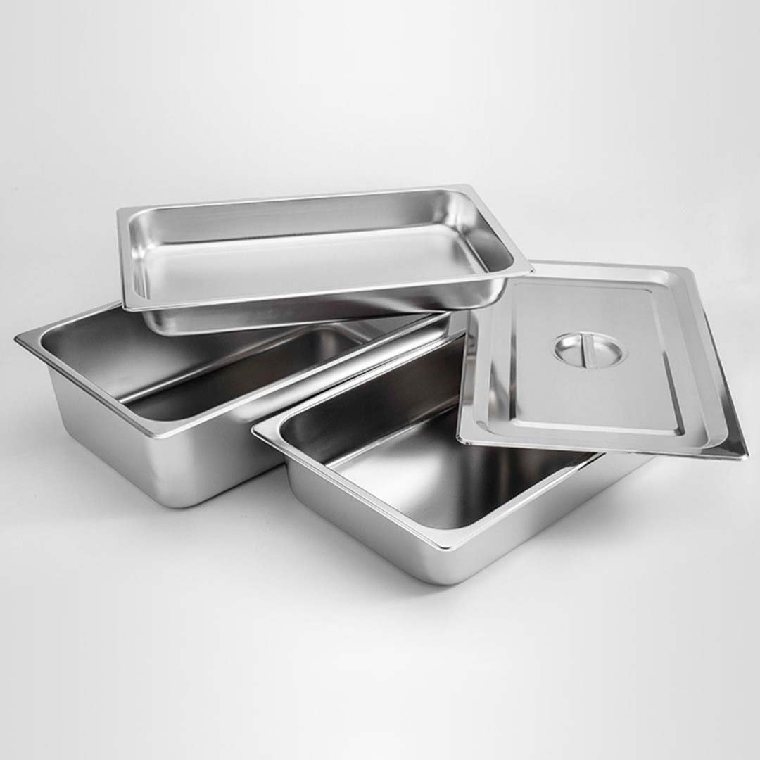 Baking Trays Gastronorm GN Pan Full Size 1/1 GN Pan 2cm Deep Stainless Steel Tray