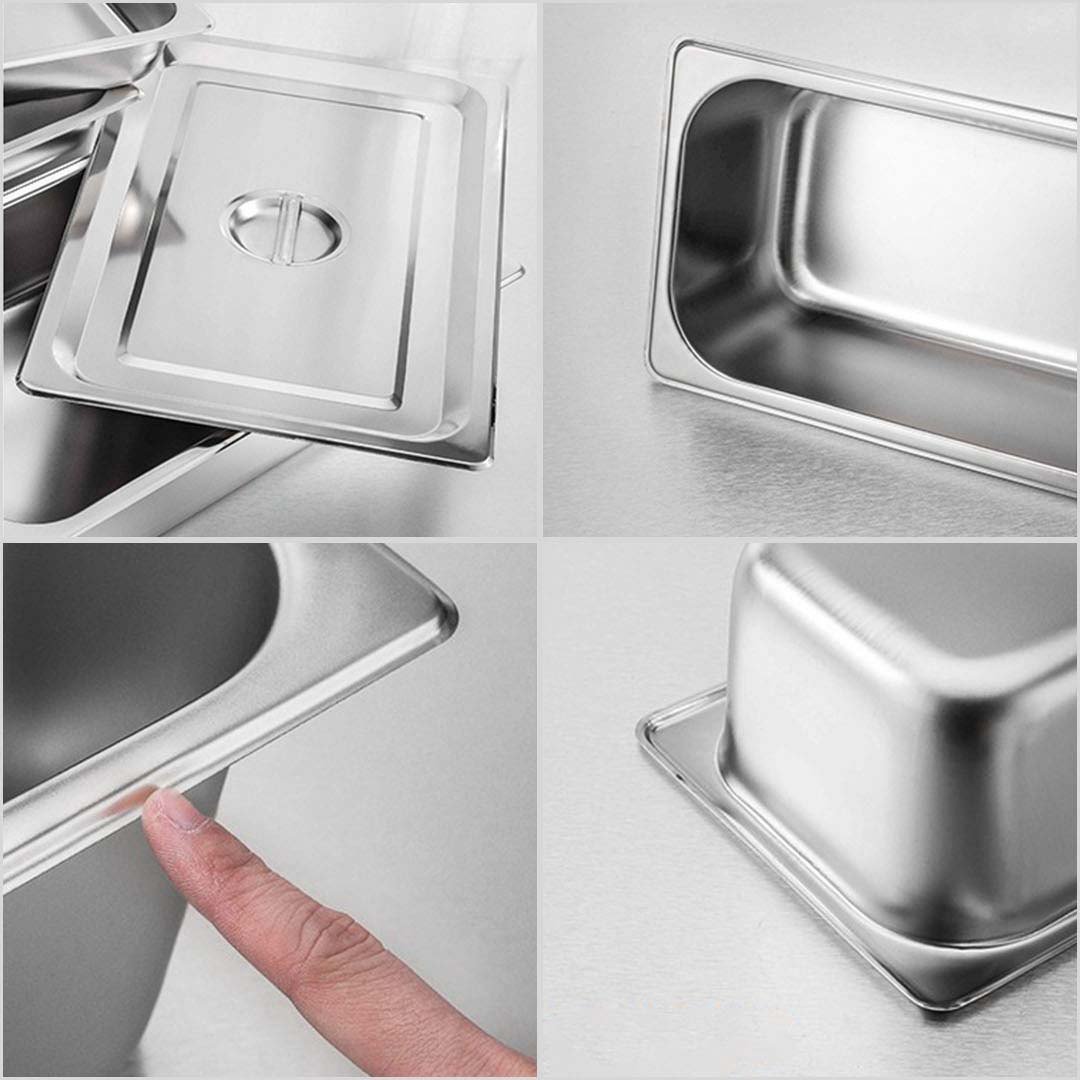 Baking Trays Gastronorm GN Pan Full Size 1/1 GN Pan 2cm Deep Stainless Steel Tray