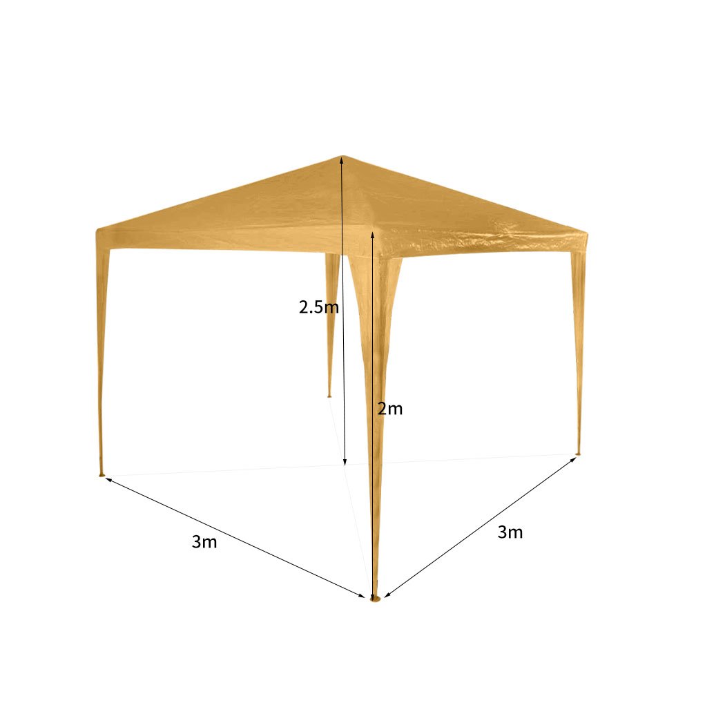 Outdoor Living Gazebo Tent 3x3 Outdoor Marquee Gazebos Camping Canopy Mesh Side Wall