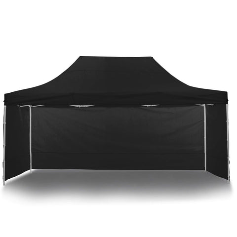 Gazebo Tent Marquee 3x4.5m PopUp Outdoor Wallaroo Black