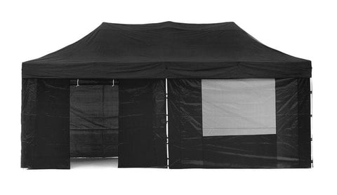 Gazebo Tent Marquee 3x6m PopUp Outdoor Wallaroo Black