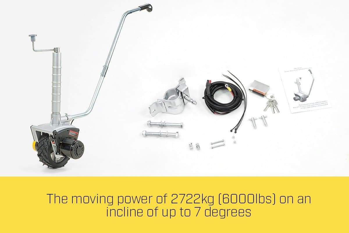 Gen2 12V Electric Motorised Jockey Wheel Mini Mover - 550W