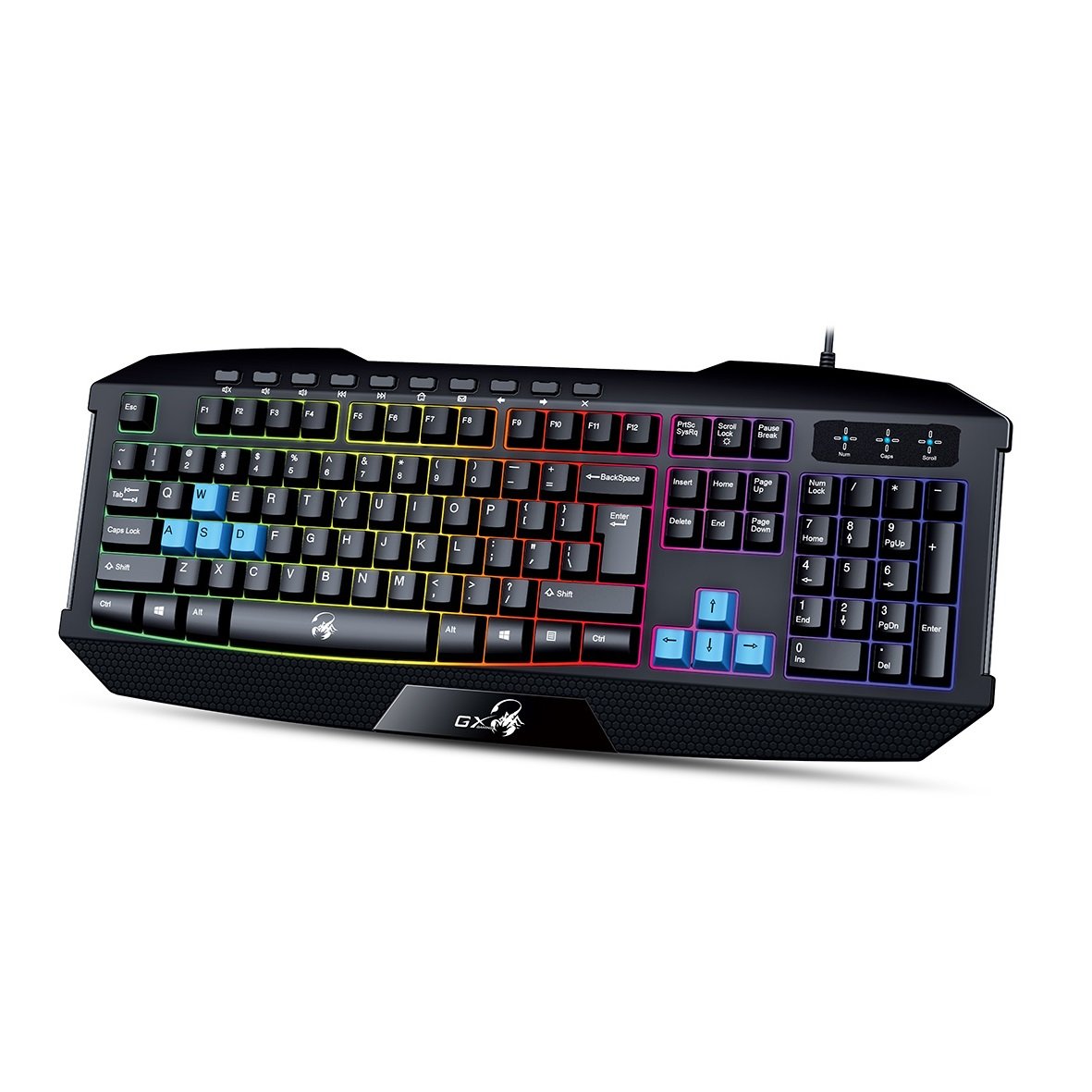 Gaming Keyboard Genius K215 Backlit multimedia USB Gaming keyboard