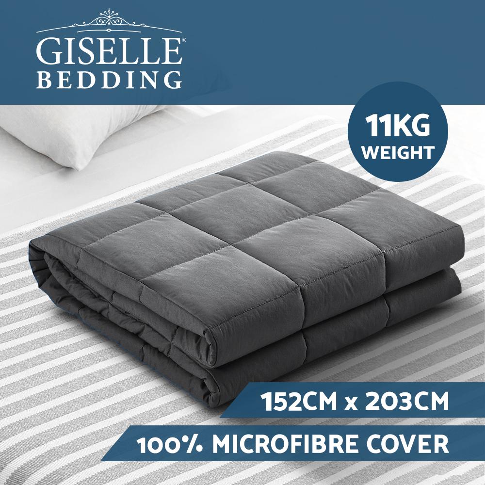 Bedding Giselle Weighted Blanket 11KG Heavy Gravity Blankets Deep Sleep Ralax Washable