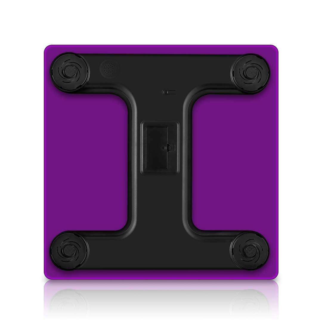 bathroom scales Glass LCD Digital Body Fat Scale Bathroom Electronic Gym Water Weighing Scales Purple