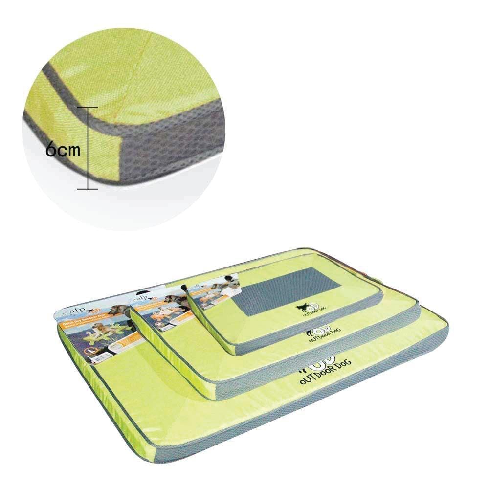 Green Outdoor Dog Mat - Quick Dry Cooling Pad M