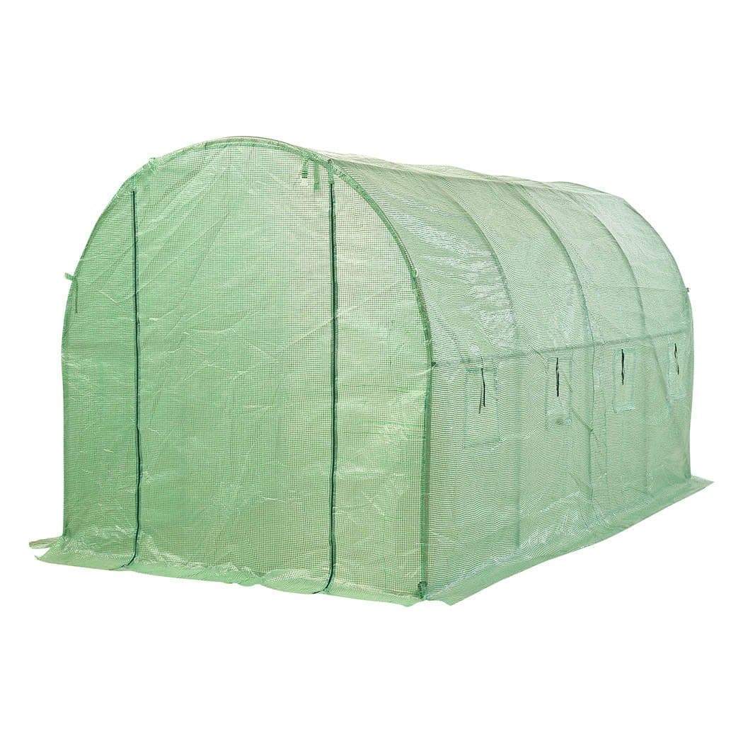 outdoor living Greenhouse Plastic Cover Tunnel 6X3X2M