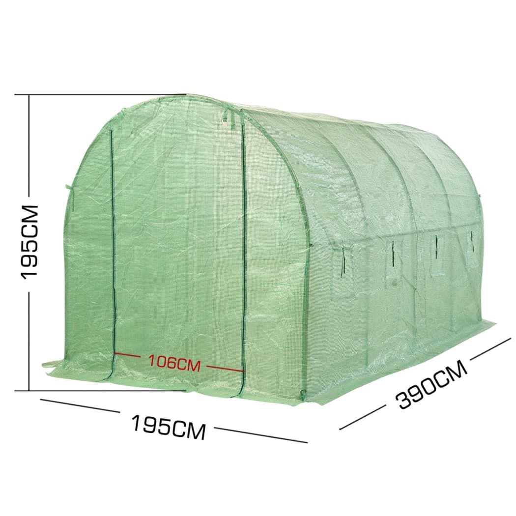 outdoor living Greenhouse Plastic Film Shed Walk in Outdoor Garden Green House Tunnel Frame