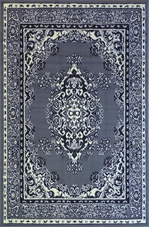 idropship table 6 Grey traditional quality rug b17135/506