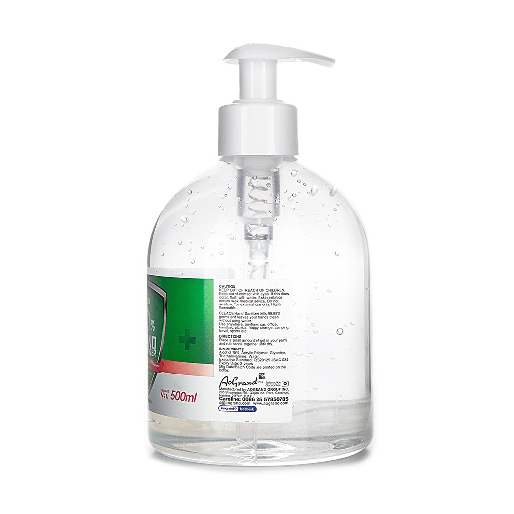 Health Fitness&Sport Hand Sanitiser Instant Gel 99% Anti Bacterial 500ML