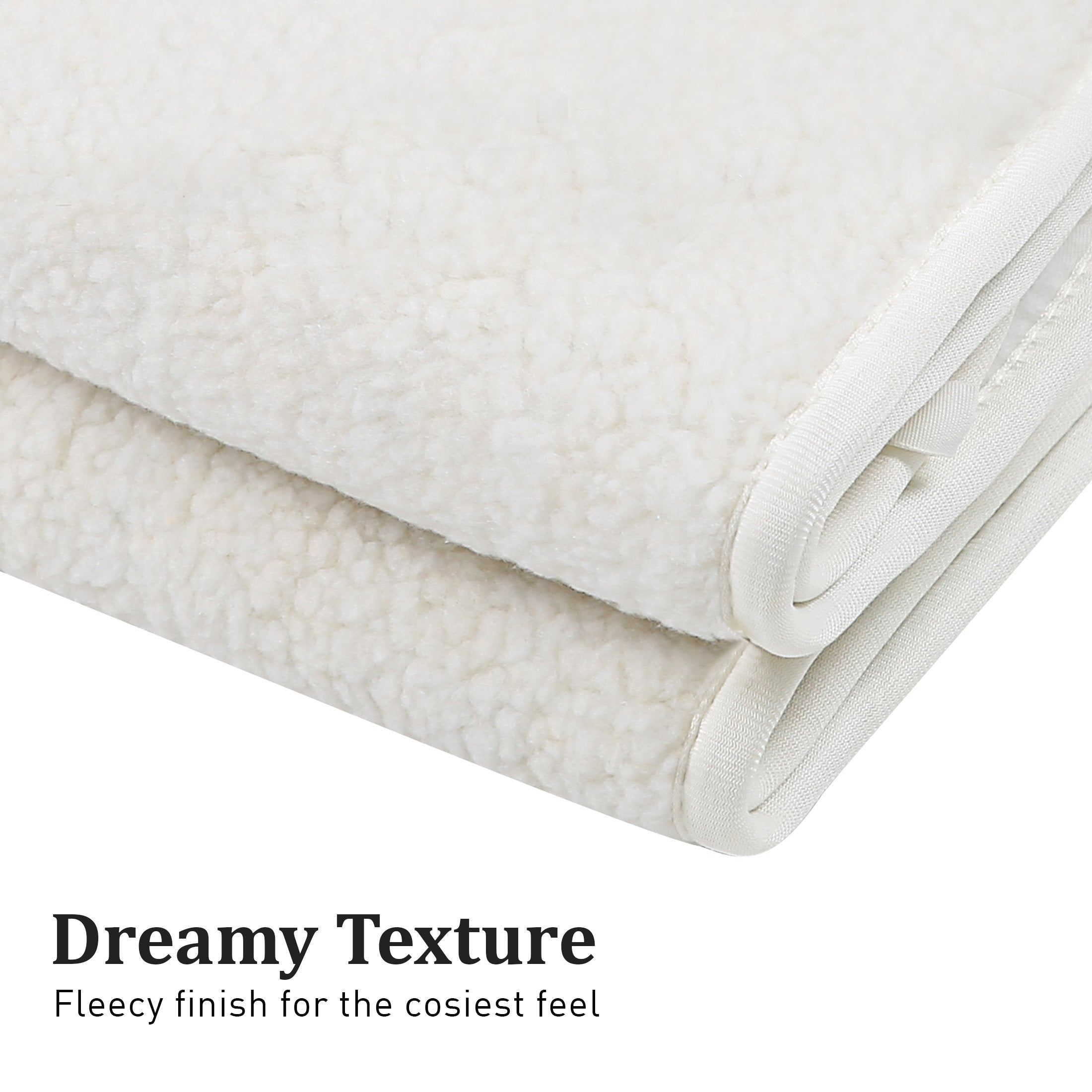 Heated Electric Blanket Fitted Fleece Underlay Throw Single