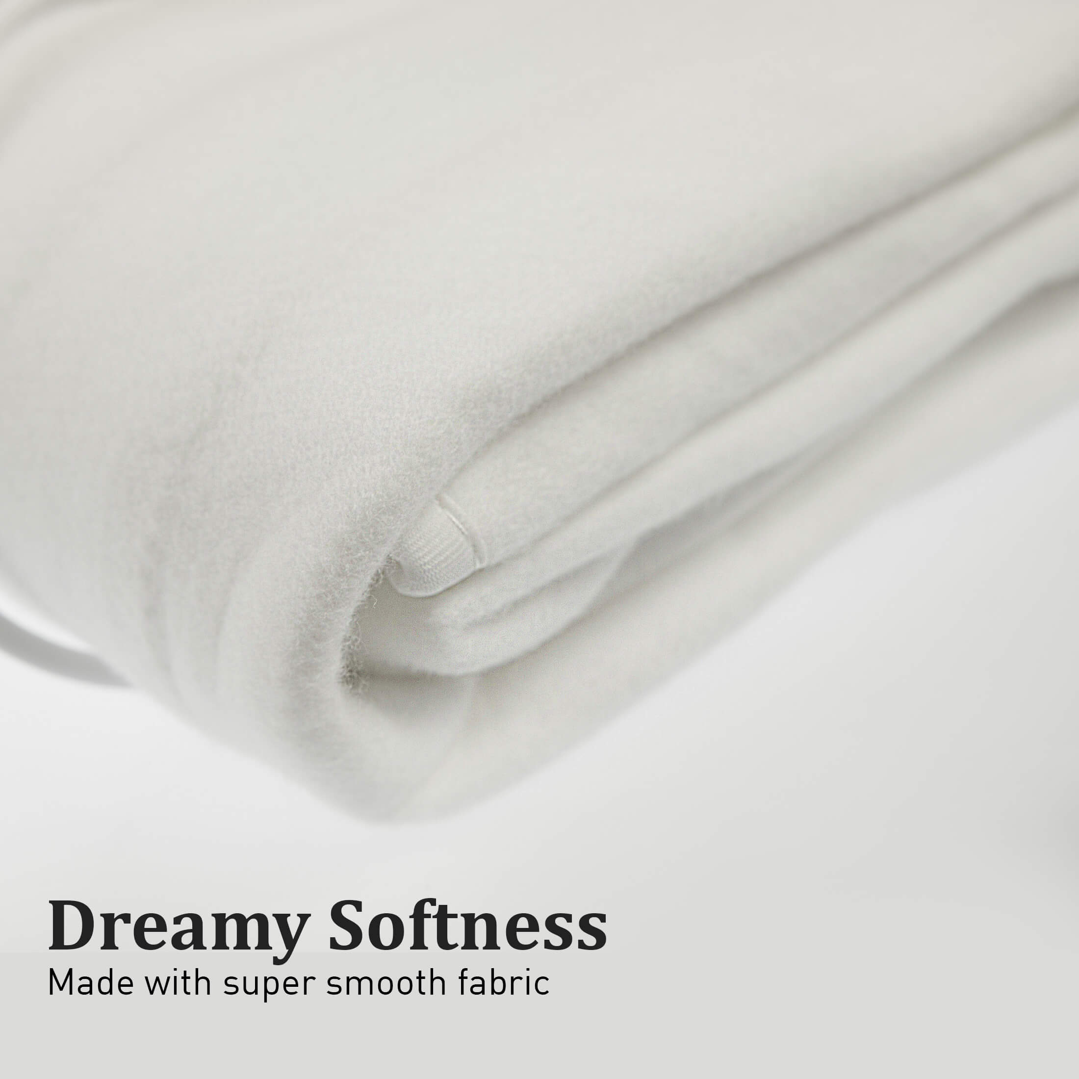 Heated Electric Blanket Queen Fitted Polyester - White