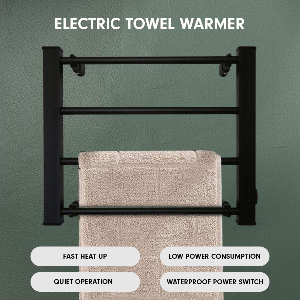 Heated Electric Towel Bathroom Rack