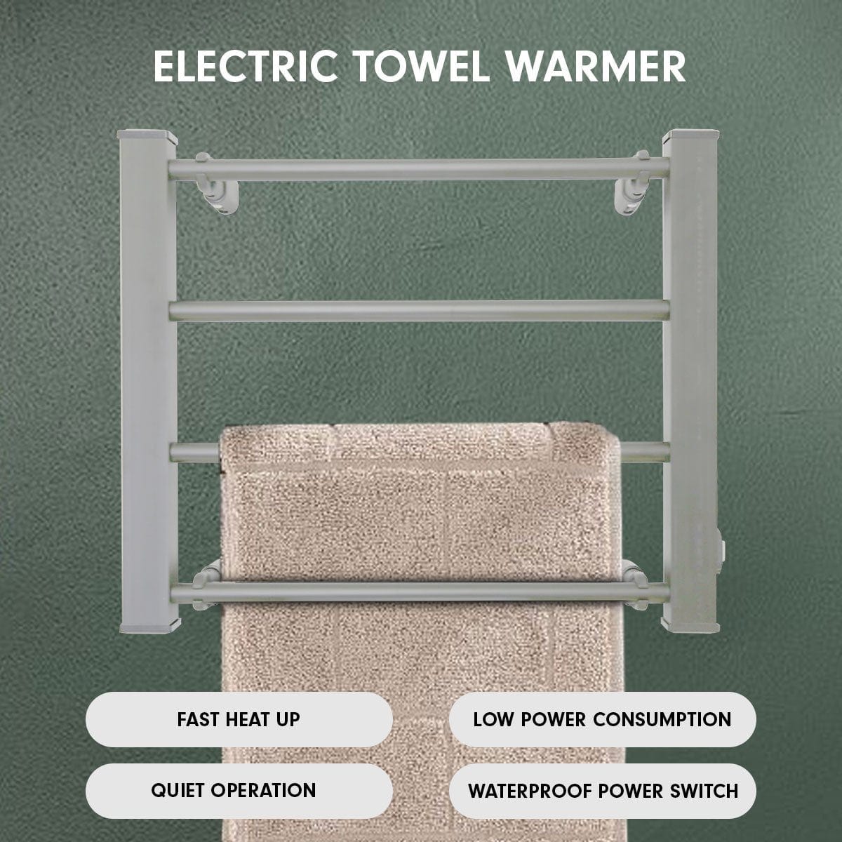 Heated Electric Towel Bathroom Rack Ev-60