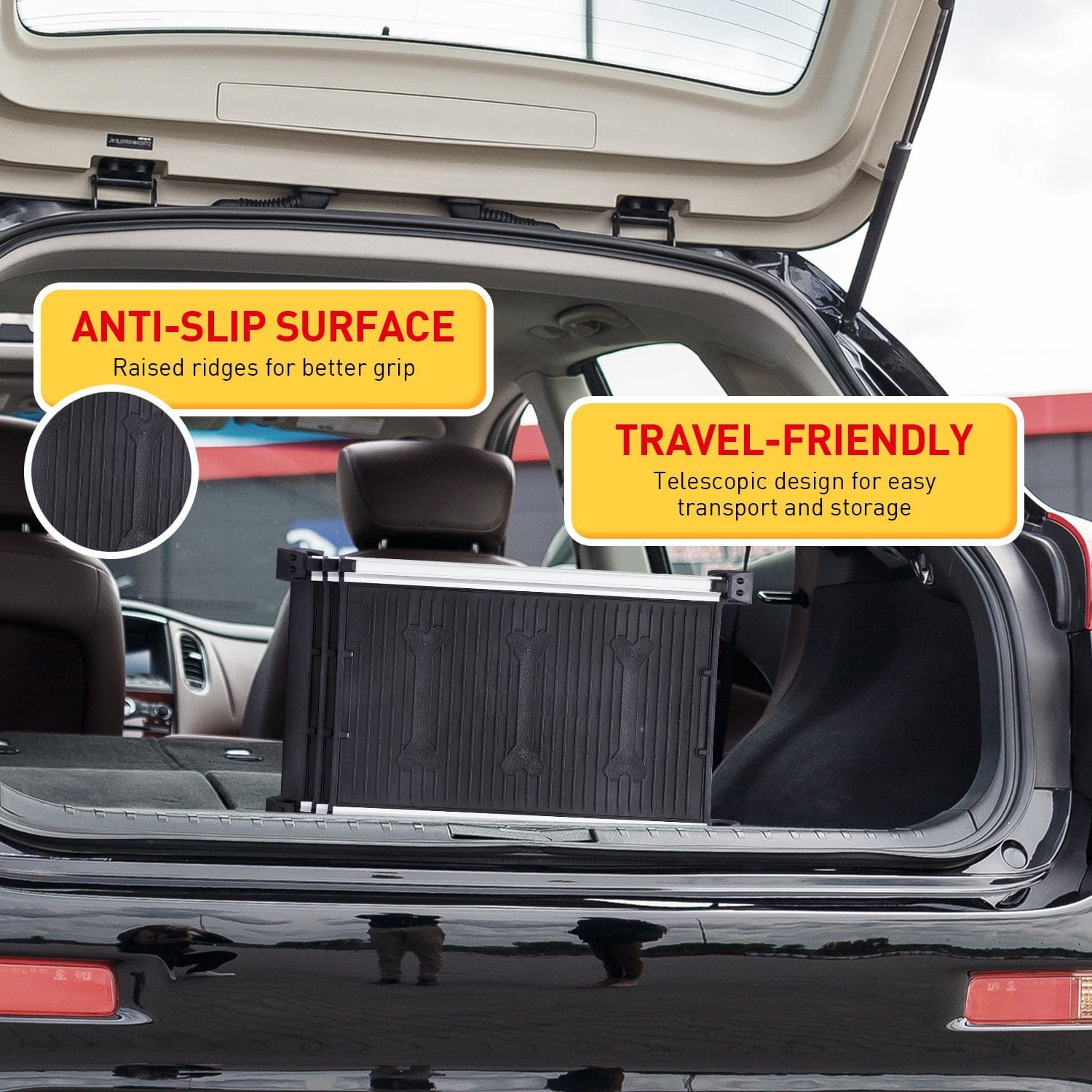 Heavy-Duty Aluminium Telescopic Pet Ramp