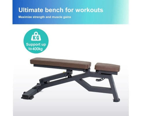 Heavy Duty Bench Foldable Adjustable Commercial Grade Capacity 450Kg