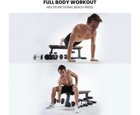 Heavy Duty Flat Bench, 450Kg Weight Capacity For Home Gym Exercise