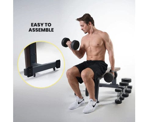 Heavy Duty Flat Bench, 450Kg Weight Capacity For Home Gym Exercise